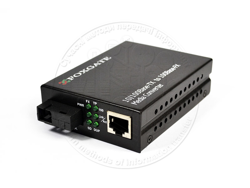 Медіаконвертери FoxGate EC-B-0,1-1SM-1310 1550nm-20 Медіаконвертери FoxGate EC-B-0,1-1SM-1310