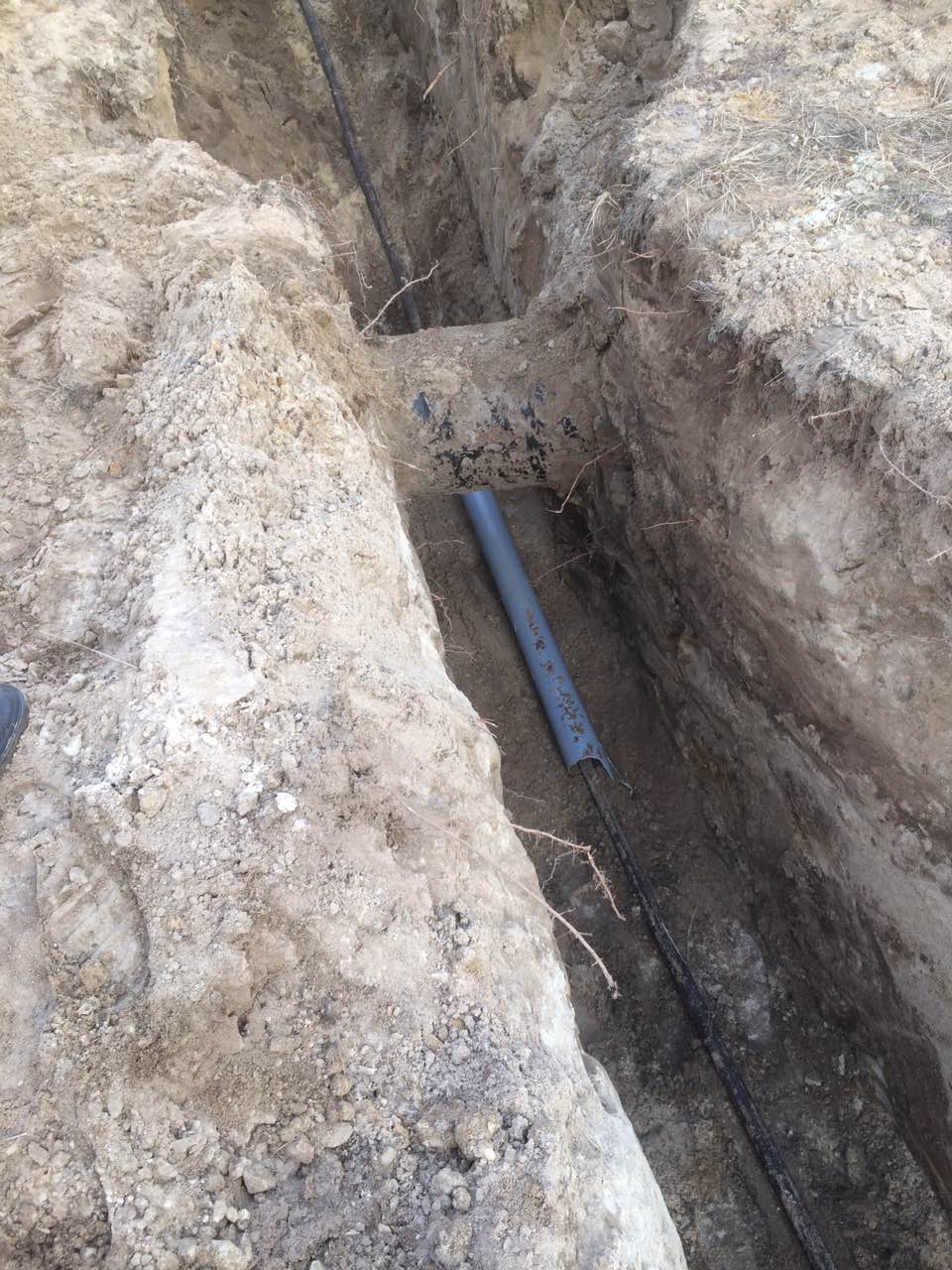 Прокладання кабеля в землі