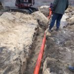 Прокладання кабеля в землі